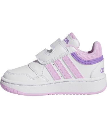 adidas Kids Hoops Mid 2.0 Fitness Shoes - Child 3 UK - White/Lilac/Violet - Buy Online on SooperMarket.com