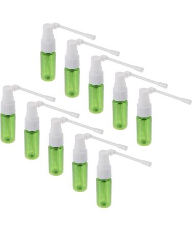 Hemoton 10 Pack Refillable Nasal Spray Bottles 15 ml - Empty Nasal Sprayers for Travel - Green 9x2.4x2.4 cm - Buy Online on SooperMarket.com