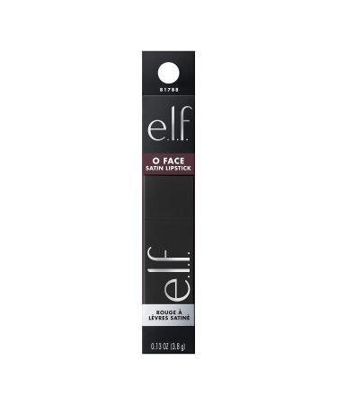 e.l.f. O Face Satin Lipstick - Richly Pigmented, Long-Lasting & Nourishing | Jojoba Infused, Vegan & Cruelty-Free | Smolder - Buy Online on SooperMarket.com