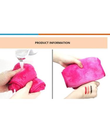Dajidafu 10 Pieces Face Cleaning Cloth Reusable Washable Replacement Solid Color Hanging Girls Makeup Cosmetic Remover Pad Pink - Buy Online on SooperMarket.com