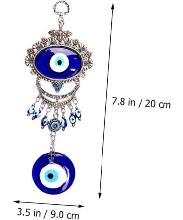 ABOOFAN 3pcs Blue Pendant Keychain Accessories Blue Eye Amulet Ornament Hanging Pendant Charm Devil Eye Rear - Buy Online on SooperMarket.com