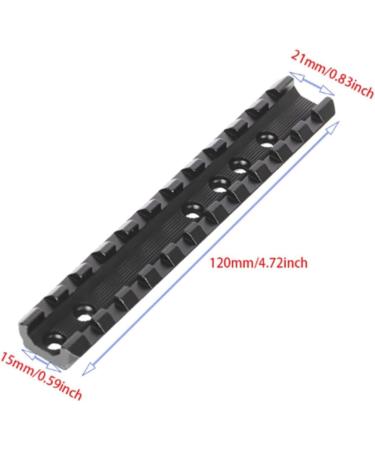 Houson 120mm Aluminum M-LOK Picatinny Rail Adapter - 11-Slot Weaver Mount Base for Airsoft - Buy Online on SooperMarket.com