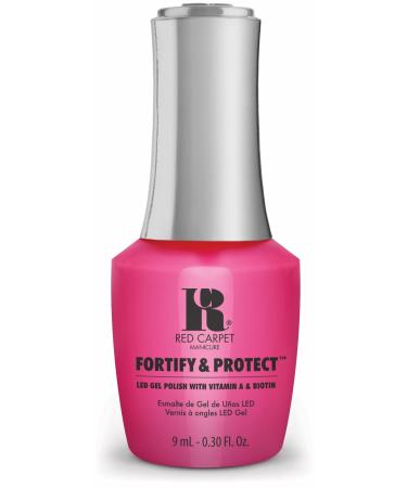 Red Carpet Manicure Fortify & Protect Publicist In Pink LED Nail Gel Color 0.3 Fl. Oz.