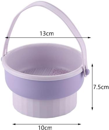 Folpus Cleaning Tool for Brush Cosmetic Brushes Cleaner with Holders Washing Makeup Brush Cleaning Violet - Buy Online on SooperMarket.com