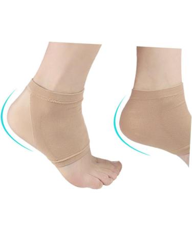 minkissy 2 Pairs Foot Gel Pads Heel Cushion Socks Gel Heel Socks Gel Socks Plantar Insoles Womens Shoe Inserts Hydrating Socks Calcetines para Mujer Silicone Gel Miss Breathable - Buy Online on SooperMarket.com
