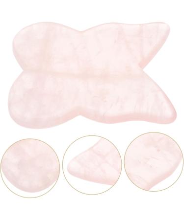 Buy Beavorty Rose Quartz Gua Sha Butterfly Board - Facial Massage Tool for Skin Care & Spa | Pink Crystal 8.5x7cm - Buy Online on SooperMarket.com