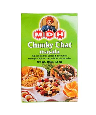 MDH Chunky Chat Masala 100g (Pack of 1) - Spice Blend For Salads Fruits & Savouries Alluring Tart Spicy Peppery And Salty Mix Of Spices Chunky Chat 100 g (Pack of 1)