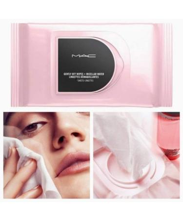 MAC Gently Off Wipes + Micellar Water - Gentle Makeup Removal Solution - Buy Online on SooperMarket.com