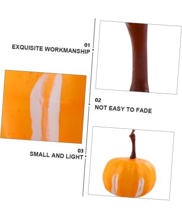 HOMSFOU 20pcs Simulated Mini Pumpkin Halloween Pumpkin Decoration Simulation Small Pumpkin Simulation Pumpkin Fake Pumpkin Accessories Foam Yellow 2.2X3.4CM - Buy Online on SooperMarket.com