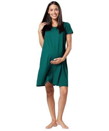 HAPPY MAMA. Women's Labor Delivery Hospital Gown Breastfeeding Maternity. 434p 16 Dark Green