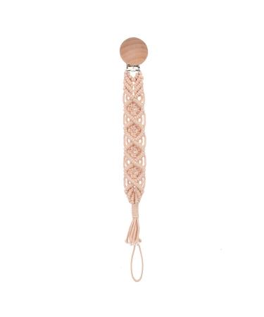 WT-DDJJK Pacifier Chain Baby Pacifier Clip Woven Cotton Rope Pacifier Chain Dummy Clip Nipple Holder