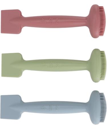 gernie 3Pcs Silicone Facial Brush 3Pcs Silicone Facial Brush Double Head Spatula Scoop Facial Cleansing Brush Cleaning for Beauty Salon Apply Mud Mask - Buy Online on SooperMarket.com
