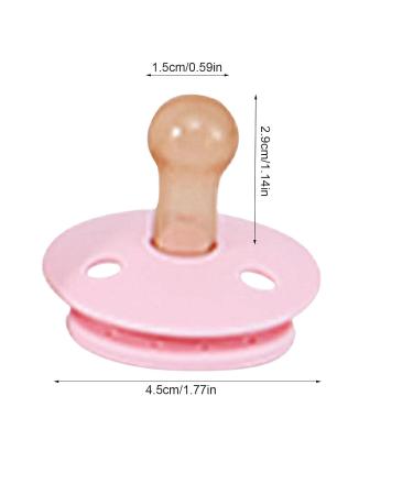 Shop Pink Silicone Baby Pacifier & Teething Ring - Ideal Teething Aid for 6 Months+ - Buy Online on SooperMarket.com