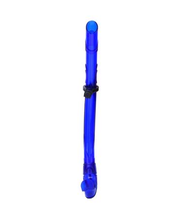 Wet Breathing Tube PVC Silicone Diving Breathing Tube Professional Comfortable Flexible Sturdy Durable for Free Diver for Adults Children(Blue)
