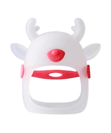 Neamou Red Silicone Brain Shape Teether for Infants - Soothing Gum Relief & Hand Pacifier (4-8 Months) - Buy Online on SooperMarket.com