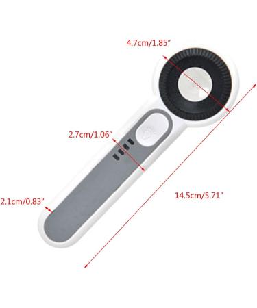 Glass With LED Lights 30X Glass Lens Handheld Illuminated Magnifier Reading Glass For Seniors 21mm - Buy Online on SooperMarket.com