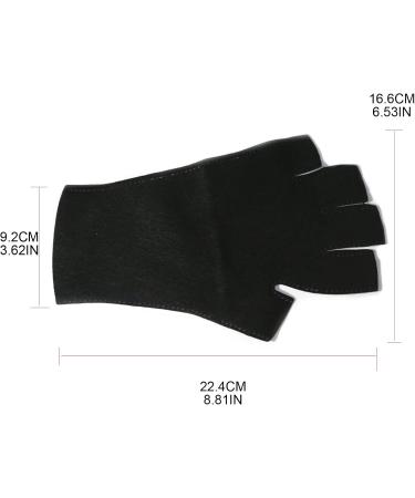 Buy Tebi UV Gloves for Nail Lamp | Anti-UV Fingerless Gloves for Manicure & Gel Nails - Perfect for Women - Buy Online on SooperMarket.com