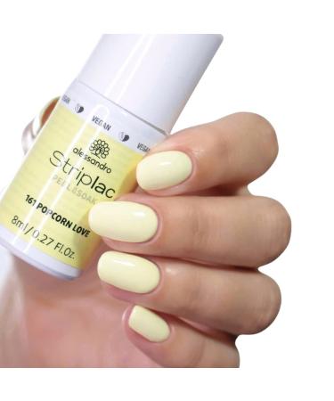 Alessandro Striplac UV Nail Polish Popcorn Love - Long-Lasting Easy Peel-Off Vegan 8ml - Gentle Formula for Perfect Nails - Buy Online on SooperMarket.com