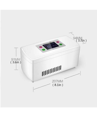 Insulin Cooler Smart New Portable Refrigerated Box Large LCD Display Drug Reefer Rechargeable UV Small Refrigerator White - Buy Online on SooperMarket.com
