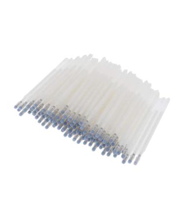 100 Pcs Heat Erasable Fabric Refills Patchwork Marking Pens High Temperature Disappearing Ink Fabric Markers for Embroidery Cross Stitch Handicarft Needlework Tailors Sewing Quilting and Dressmaking White