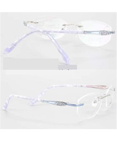 Ranara Women's Silver Metal Glasses with Replacement Bars & Rhinestone Accessories - Shop Stylish Eyewear - Buy Online on SooperMarket.com