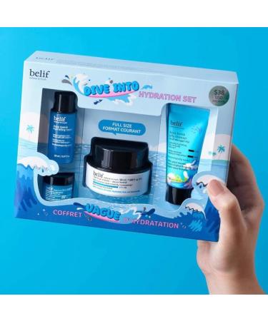 Buy belif Aqua Bomb Dive Into Hydration Set | Korean Skincare Value Set | Moisturizer Makeup Remover Toner & Eye Cream - Buy Online on SooperMarket.com