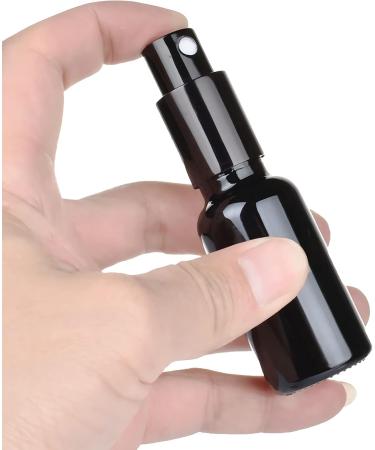 Zeoabsy 24 Pack 15ml Black Glass Spray Bottles & 2 Funnels - Refillable Atomizer for Travel & Essential Oils - Buy Online on SooperMarket.com