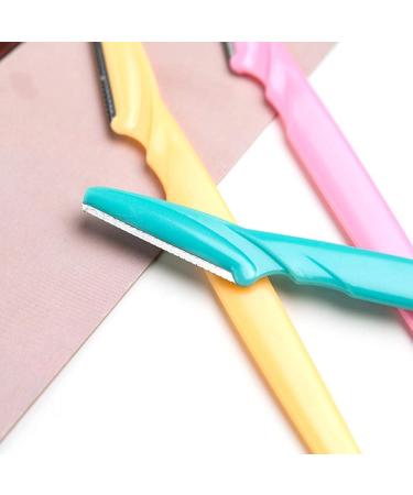 Ckanday 60-Piece Eyebrow Shaver Trimmer Razor for Women & Men | Precision Face Razor | Blue Yellow Pink - International Shipping - Buy Online on SooperMarket.com