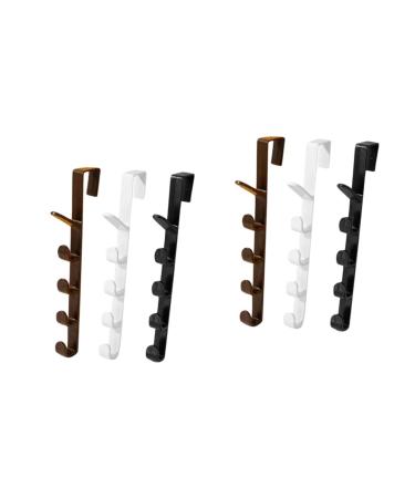Cabilock 6 Pcs Plastic Clothes Hanger Stainless Nail- Towel Hook Clothes Hook Wall-Mounted Storage Box