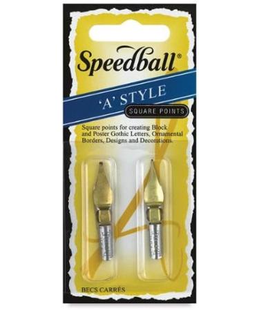 Speedball Lettering and Drawing Square Pen Nibs A Style A-4/A-5 Pack of 2 - Buy Online on SooperMarket.com