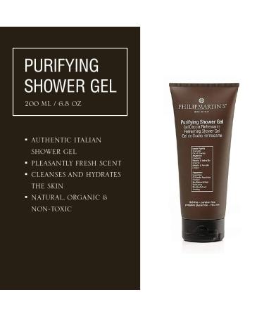 Philip Martin's Purifying Shower Gel - Refreshing Scented Body Wash (6.8 oz) | Best International Shipping - Buy Online on SooperMarket.com