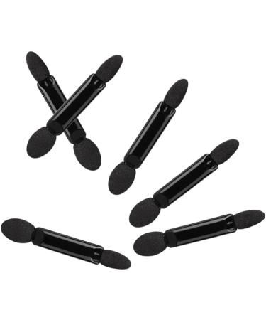 FOYTOKI 100 Pcs Makeup Eyeshadow Brush Eyeshadow Double Sided Eyeshadow Brush Kit Black - Buy Online on SooperMarket.com