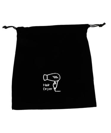 FOYTOKI 3 Pcs Organizer Bag Black Wig Flannel Black Purse Storage Organizer