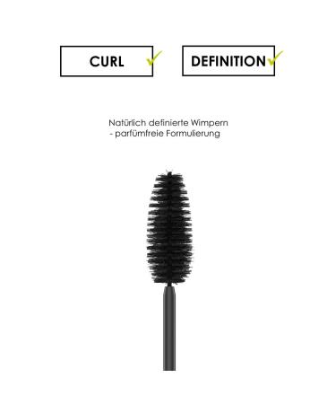 Sante Mademoiselle Sensitive Mascara 01 Black - Vegan Volume & Length Perfume Free for Sensitive Eyes - 12ml - Buy Online on SooperMarket.com