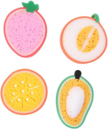 NOLITOY 12 Pcs Body Wash Sponge Set - Cute Exfoliating Shower Pads for Kids - Mini Dollhouse Bath Sponge & Wooden Snowman Design - Ideal for Children's Bath Time - Buy Online on SooperMarket.com