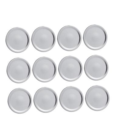 OUNONA 54pcs Mason Jar Lids Solid Sealing Cap Tinplate