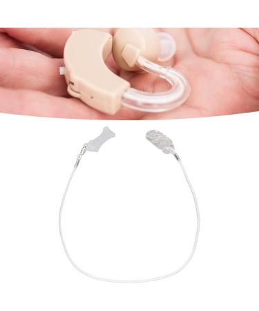 Lightweight Hearing Amplifier with Clip for Seniors - Stretchy White Cord Secure Fixation Prevents Loss - Ideal Muirnal Hearing Aid - Buy Online on SooperMarket.com