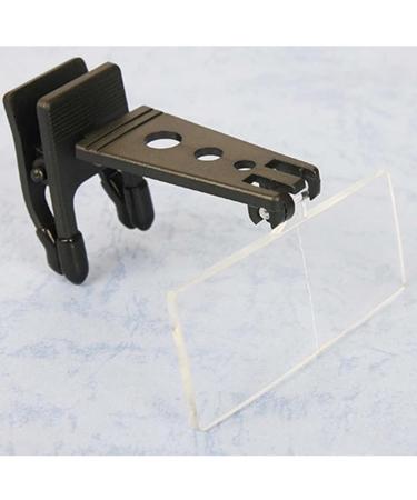 VENEKA 1 Set 1.5X/2.5X/3.5X Magnifying Glass Optical Instruments Folding Clip on Eyeglass Loupe with 3 Acrylic Lens 85x30mm - Buy Online on SooperMarket.com