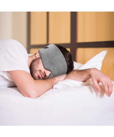Freshme Mulberry Silk Cotton Sleep Mask | Fully Light Blocking Eye Cover for Side Sleepers | Adjustable Elastic | Comfortable Blinder for Travel, Nap, Yoga | Men & Women - Buy Online on SooperMarket.com