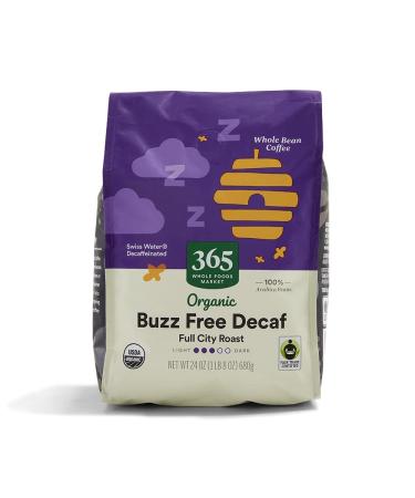 365 by Whole Foods Market, Coffee Buzz Free Decaf Whole Bean Organic, 24 Ounce