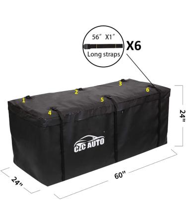 CZC AUTO 20 cu. ft Waterproof Hitch Cargo Carrier Bag - for Car, Truck, SUV & Vans | Weatherproof Traveling Bag for Hitch Trays & Baskets - Safe, Steady & Durable | Black - Buy Online on SooperMarket.com