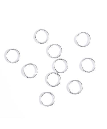 Pack of 20 Silver Circle Hair Clips for French Braids & Punk Styles - Hand Cross Shell Leaf and Ring Designs - Buy Online on SooperMarket.com