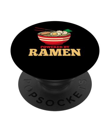 Powered By Ramen Japanese Anime Noodles PopSockets Swappable PopGrip Standard