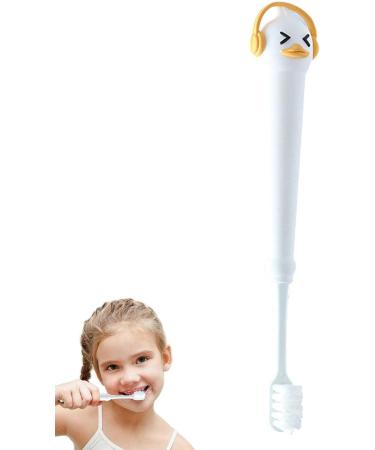 Kids Travel Toothbrush Duck Shaped Kids Toothbrush Round Anti-slip Travel Toothbrush for Kids 3-12 Years Old Generic - Buy Online on SooperMarket.com