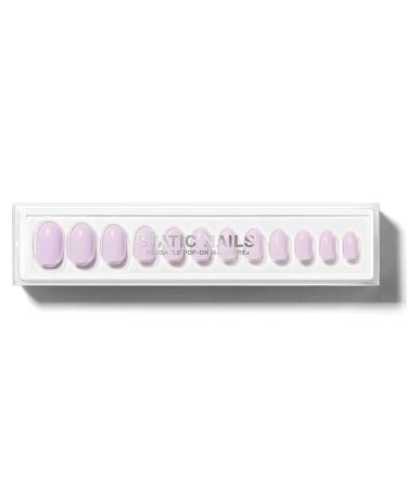 Static Nails Reusable Pop-On Manicure Set - Willow Round | Non-Damaging Glue-On Fake Acrylic Press On Nails with Static Nail Glue - Buy Online on SooperMarket.com