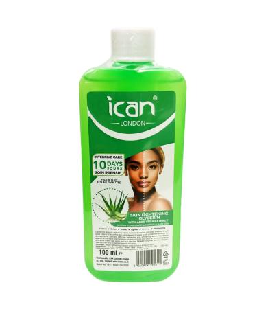 ican London Aloe Vera Extract Skin Lightening Glycerine 100ml