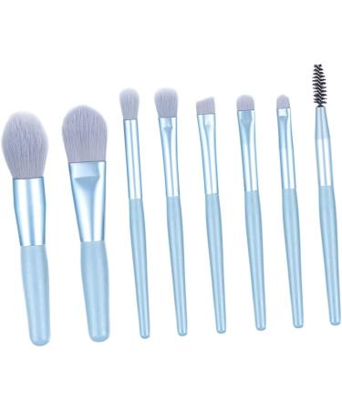 Gogogmee 8pcs Powder Brush Eyeshadow Makeup Brushes Makeup Brush for Woman Cosmetic Face Brushes Wooden Blue - Buy Online on SooperMarket.com