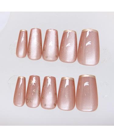 Ruarby Professional French Tip Press on Nail False Nails Full Cover Artificial Nails Tips Art Accessories for Fashion Women - Buy Online on SooperMarket.com