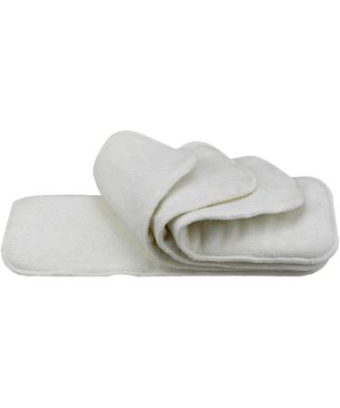 Happy Cherry Baby Diapers - Washable & Reusable Microfiber Cloth Diaper Inserts Set of 3 - Soft Fabric for Ultimate Comfort - Eco-Friendly Cloth Diapers - White - Buy Online on SooperMarket.com