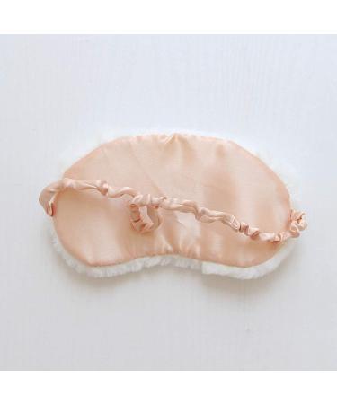 Zeiwohndc Plush White Dog Sleep Mask - Cute Cartoon Animal Design | Satin Lined Blindfold for Home & Travel - Buy Online on SooperMarket.com